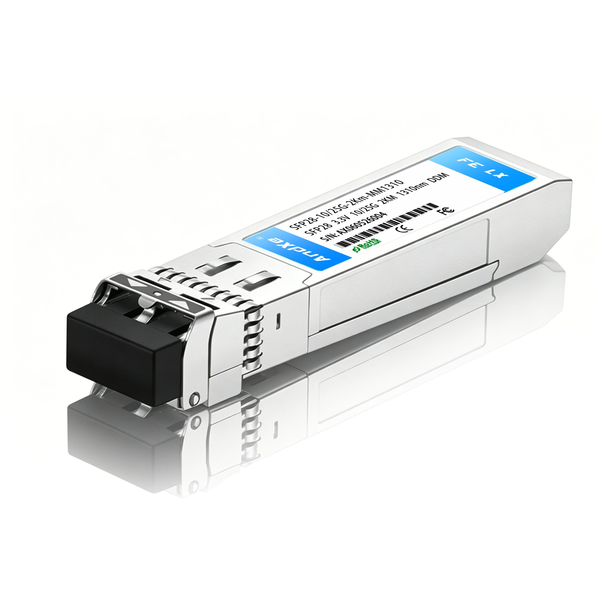 思科(Cisco) SFP-25G-SR-S 兼容 25GBASE-SR SFP28 850nm 70m (OM3) /100m (OM4) DOM 双工 LC 多模光模块