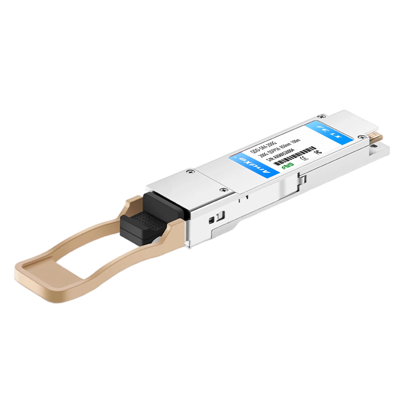 英伟达(NVIDIA/Mellanox) MFS1S50-H001E/MFS1S50-H001V 兼容 AOC 1m InfiniBand HDR 200Gb/s转2×100Gb/s QSFP56转2xQSFP56 有源分支光缆(850nm、多模、LSZH)