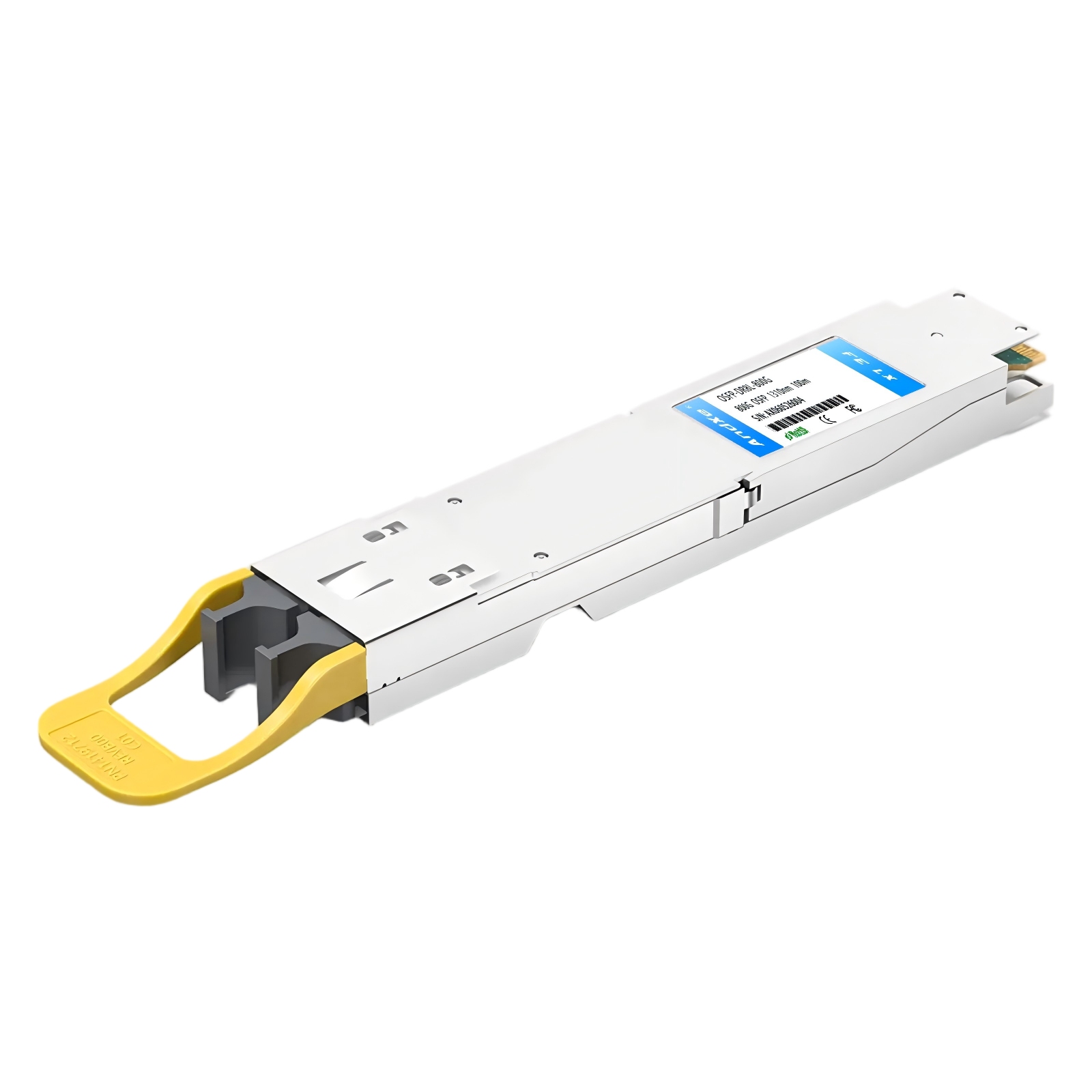 英伟达(NVIDIA/Mellanox) 兼容有源铜缆1m双端口 2x400Gb/s OSFP 鳍片转2x400Gb/s OSFP 平顶 InfiniBand NDR 分支有源铜缆