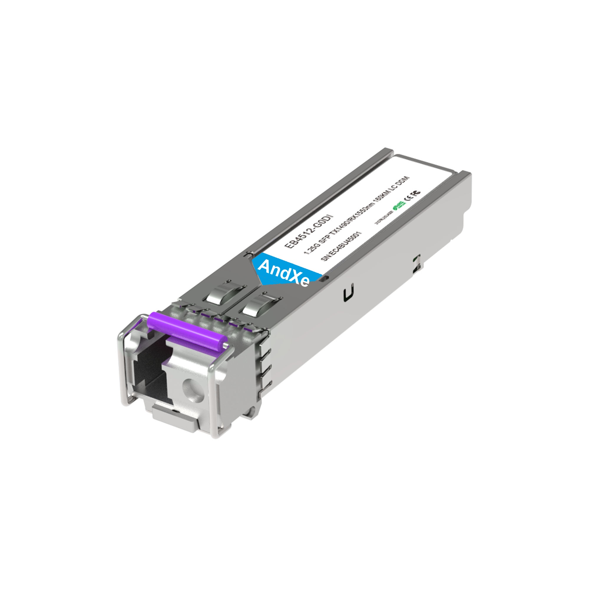 1.25G SFP BiDi TX1490/RX1550nm 160km LC千兆单纤光模块