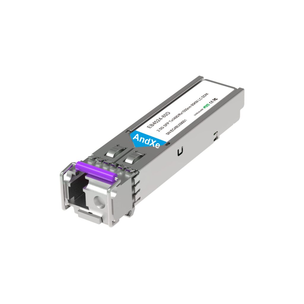 2.5G SFP BiDi TX1490/RX1550nm 80km LC 千兆单纤光模块