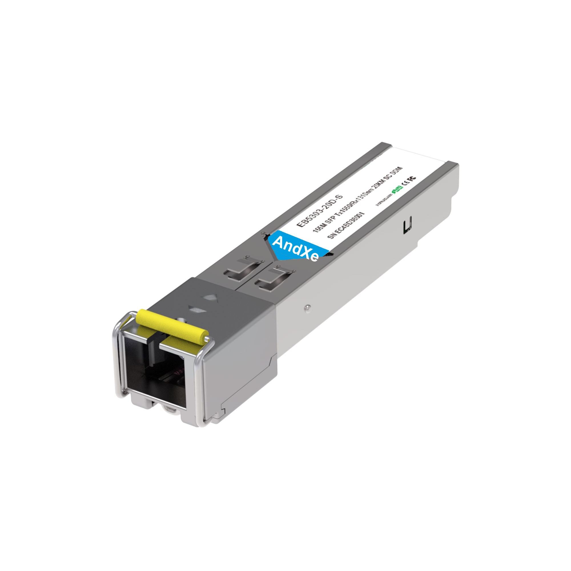 155M BiDi SFP TX1550/RX1490nm 120KM LC百兆光模块