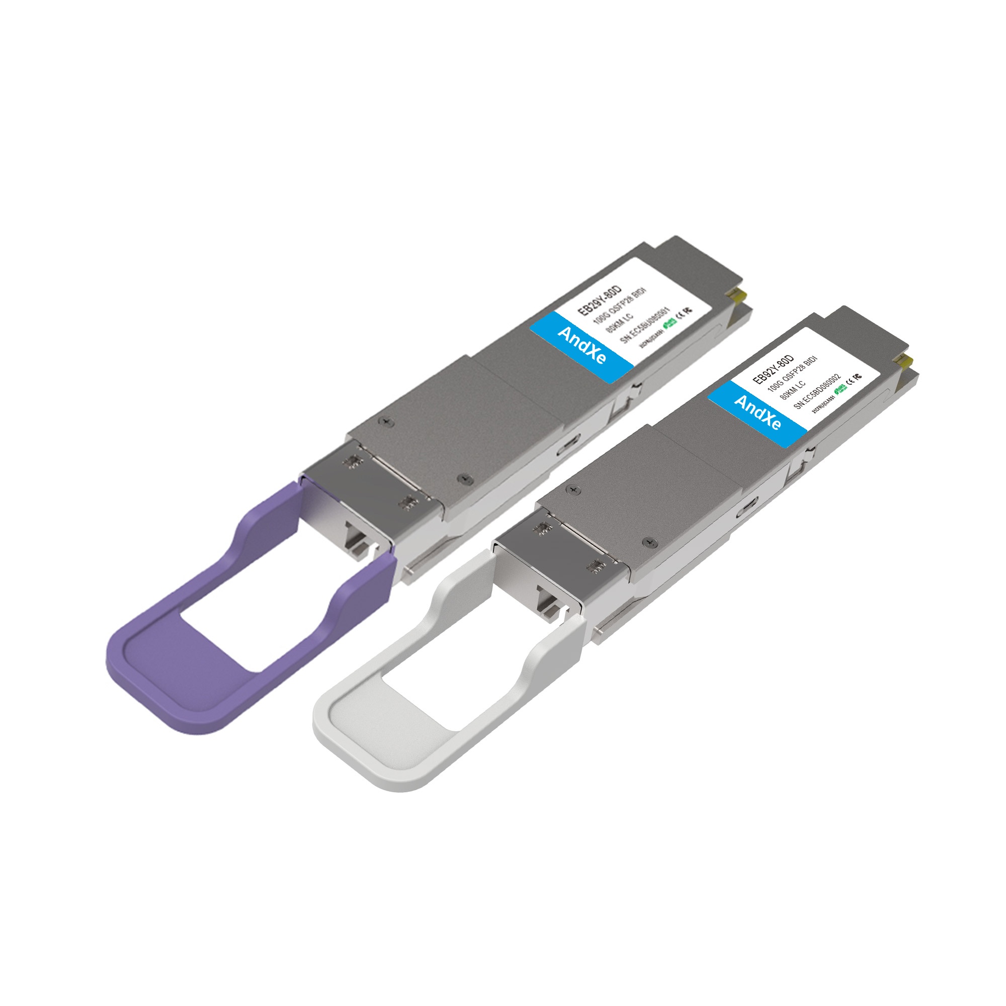100G QSFP28 ZR4 BIDI 80km LC 单纤光模块