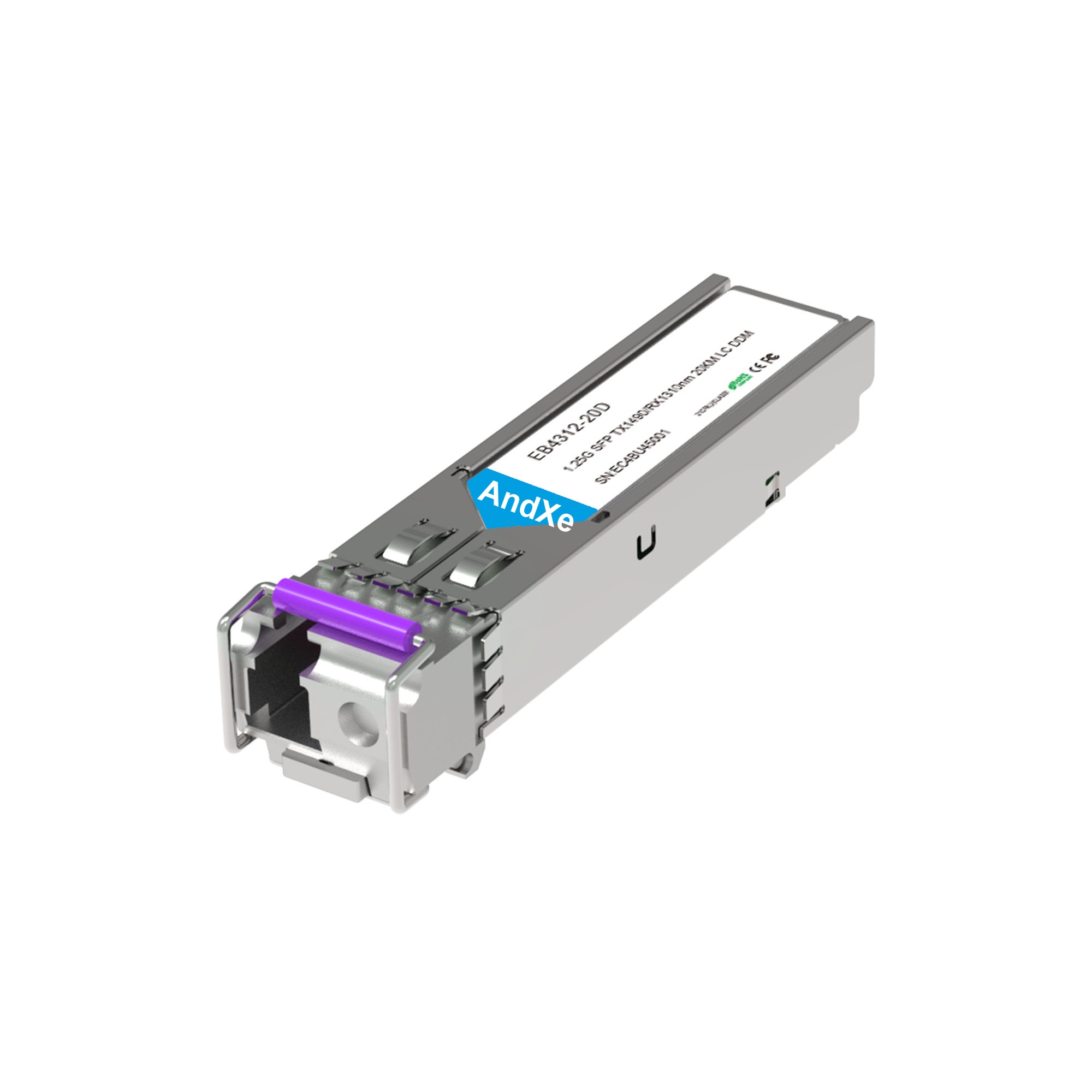 1.25G SFP BiDi TX1490/RX1310nm 20km LC千兆单纤光模块