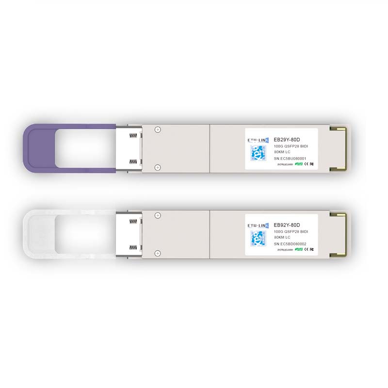100G QSFP28 ZR4 BIDI 80km LC 单纤光模块