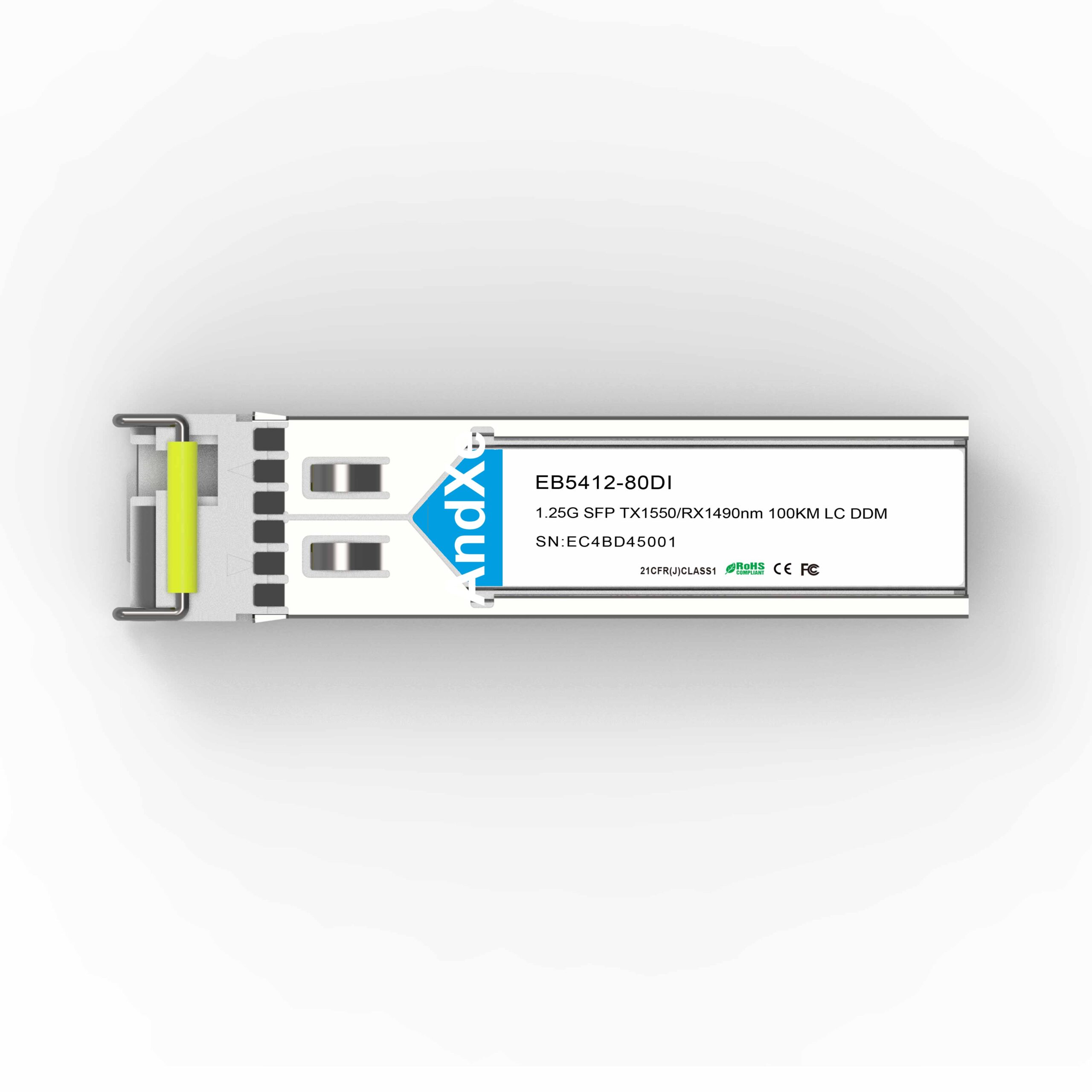 1.25G SFP BiDi TX1550/RX1490nm 80km LC千兆单纤光模块